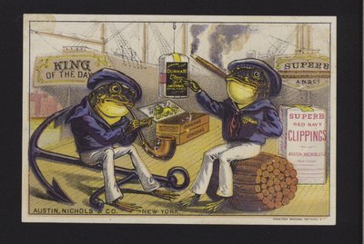 Advertisement for Austin Nichols & Co tobacco, New York by American School